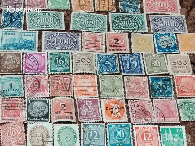 Винтидж ПОЩЕНСКИ марки Империя Германия , снимка 8 - Филателия - 52948019