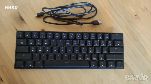 Механична геймърска клавиатура MIZAR MZ 60 LUNA сgateron optical brown суичове, снимка 8 - Клавиатури и мишки - 56018122