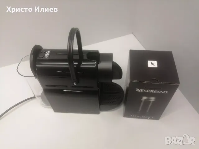 Кафемашина с капсули Nespresso Inissia с аерочино кана за разпенване на мляко, снимка 6 - Кафемашини - 49295875