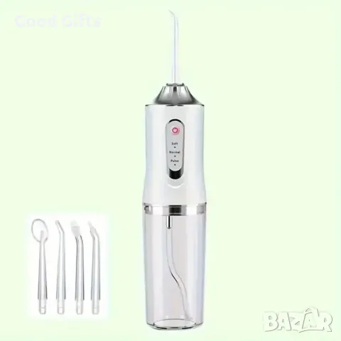 Зъбен душ с 3 режима на действие и мощна водна струя, 4 почистващи глави, снимка 4 - Други - 47510872