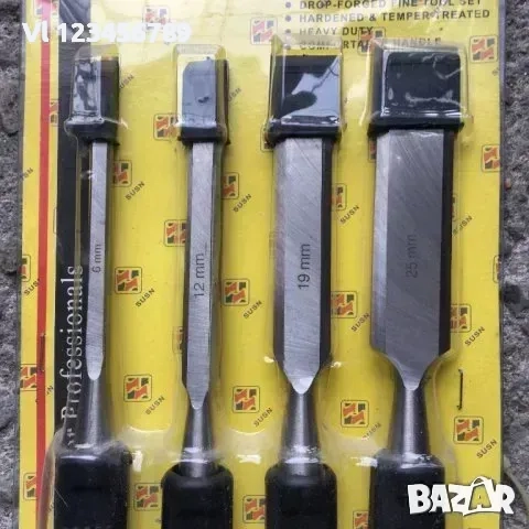 Дърводелски длета комплект - 6, 12, 19, 25 мм