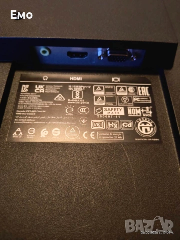 Монитор Lenovo 27″, Full HD, супер състояние, снимка 6 - Монитори - 53385946