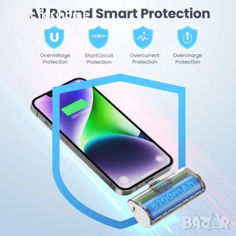 Powerbank 5200 mAh за iPhone, снимка 7 - Външни батерии - 47445492