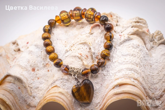 Гривна от полускъпжценни камъни, снимка 18 - Гривни - 53723547