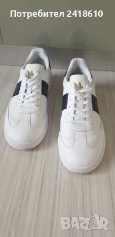 POLO Ralph Lauren Leather Mens Size 44/29 .5 см ОРИГИНАЛ! Мъжки кецове от  естествена кожа!, снимка 4 - Кецове - 52342920