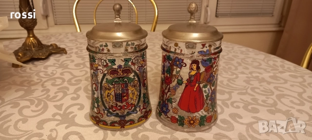 Vintage. Нови. BMF. Рисувани немски халби 0,5 л., халба, снимка 2 - Антикварни и старинни предмети - 49130524