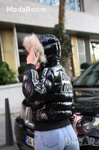 Miu Miu дамско черно късо зимно яке 