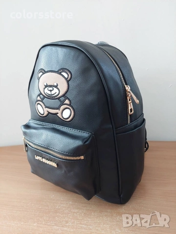 Черна раница Love Moschino/SG356, снимка 3 - Раници - 53787260