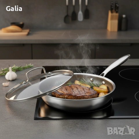 Тиган с капак Трислойно дъно, Незалепващо покритие