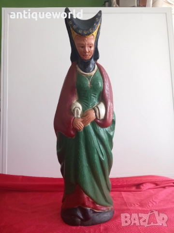 Голяма Дървена Статуя, Фигура МОНАХИНЯ ,Средновековна Дама