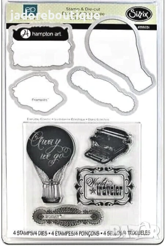 Sizzix Комплекти силиконови печати с щанци за изрязване Различни видове, снимка 8 - Други - 45932153