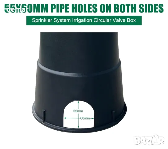 Natotela 6" кръгла вентилна кутия, 6 опаковки HDPE противоплъзгаща спринклерна клапанна кутия, снимка 5 - Други - 49282883