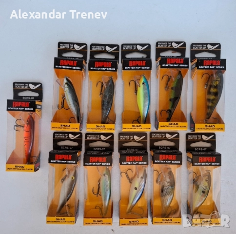 Воблери Rapala-Scatter rap и Shad dancer, снимка 3 - Такъми - 52425231