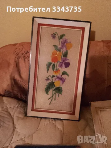 Стар гоблен 25х44., снимка 4 - Гоблени - 49716879