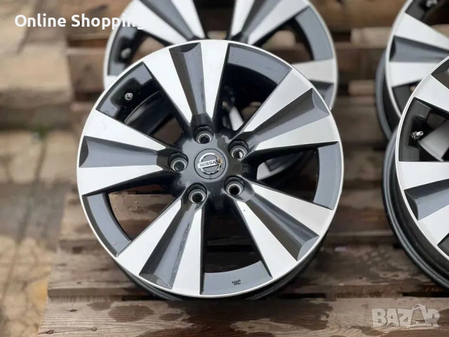 5х114.3 Джанти 17 цола Nissan Leaf Pulsar X-Trail 5x114.3 Dacia Renault, снимка 2 - Гуми и джанти - 53073664