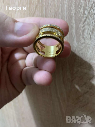Messika пръстен с мойсанити, снимка 2 - Пръстени - 51424792
