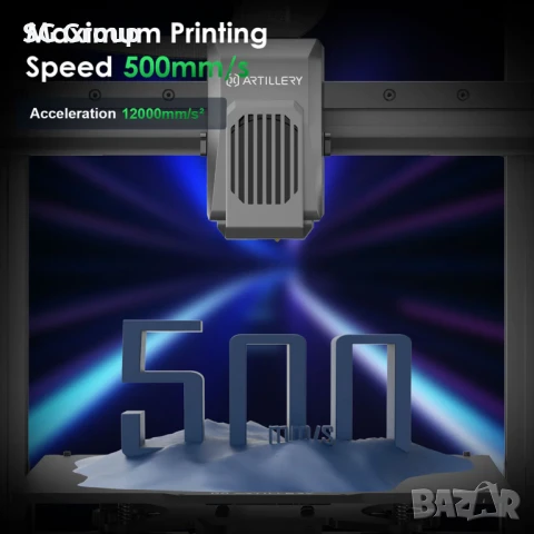 3D принтер Artillery Sidewinder X4 Pro, снимка 2 - Принтери, копири, скенери - 50789785