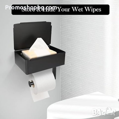 Поставка за тоалетна хартия Ruhhy с място за мокри кърпички и телефон, снимка 6 - Други стоки за дома - 42284423