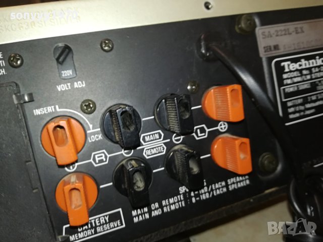 TECHNICS SA-222L RECEIVER MADE IN JAPAN-ВНОС SWISS 0309231123, снимка 14 - Ресийвъри, усилватели, смесителни пултове - 42062449