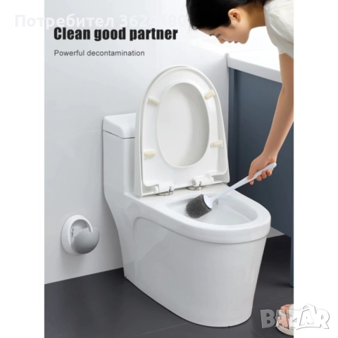 Силиконова четка за баня 3687 Ecoco, снимка 2 - Мопове, кофи, четки и метли - 52667118