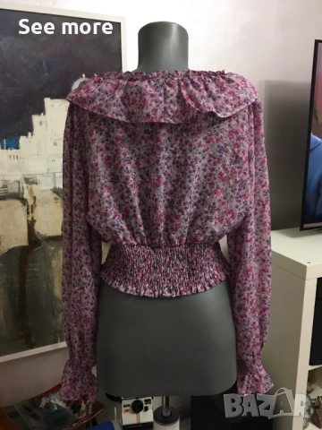Ефирна риза  ZARA , снимка 4 - Ризи - 52719070