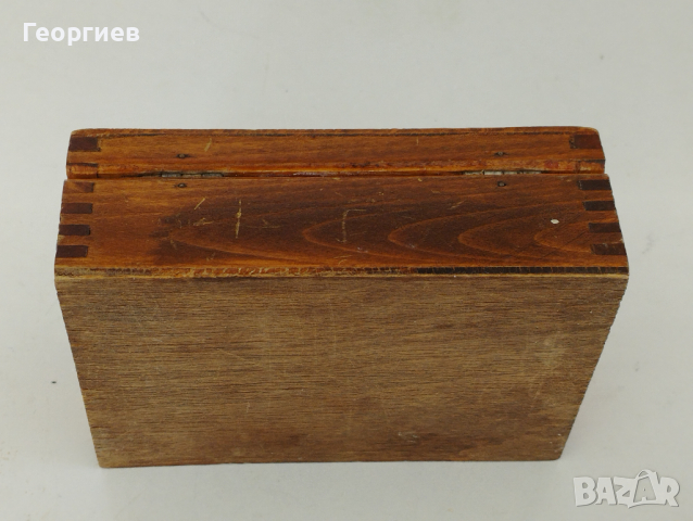 Стара дървена пирографирана кутия от Соца 13/9/4.5 см, снимка 4 - Други ценни предмети - 44696164