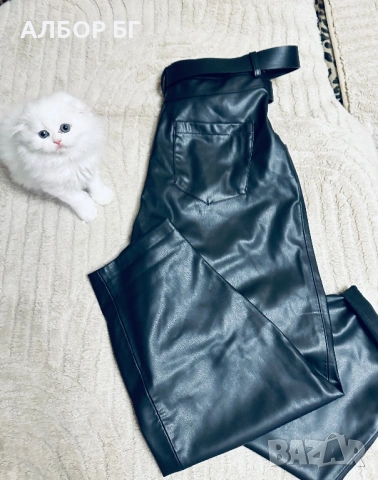 Кожен панталон “Зара” /ZARA, снимка 4 - Панталони - 53394983