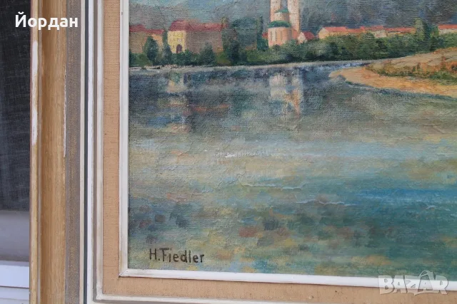Маслена картина ''Hans Fiedler'' ***, снимка 4 - Картини - 55741535