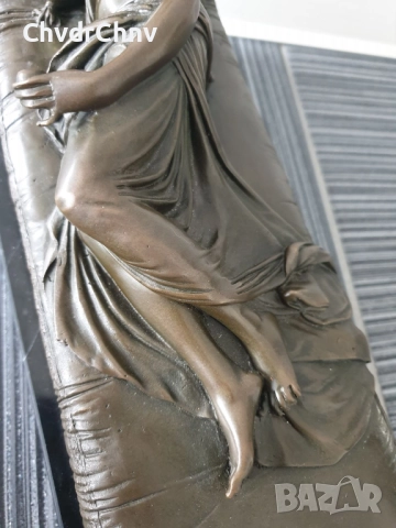 30см-8кг Canova статуетка/еротика/италианска бронзова скулптура/фигура Мария Полин Бонапарт-Венера, снимка 8 - Статуетки - 52724113