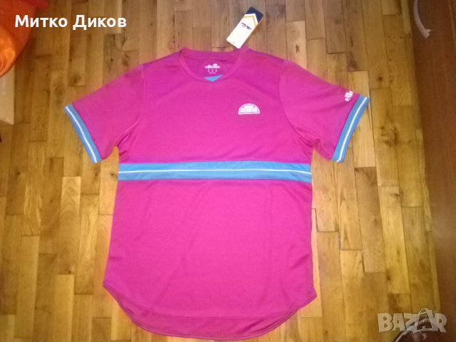 Ellesse маркова женска блуза тениска пинк нова с етикет размер М