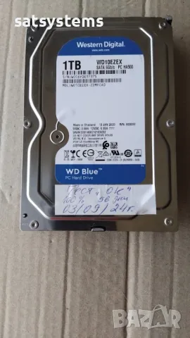 Хард диск Western Digital Caviar Blue WDC WD10EZEX PC HA500 1TB SATA 6.0Gb/s , снимка 3 - Твърди дискове - 47835110