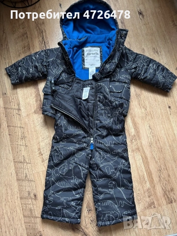 Бебешки зимен комплект(гащеризон и яке) Carter’s 18m, снимка 6 - Бебешки ескимоси - 53326239