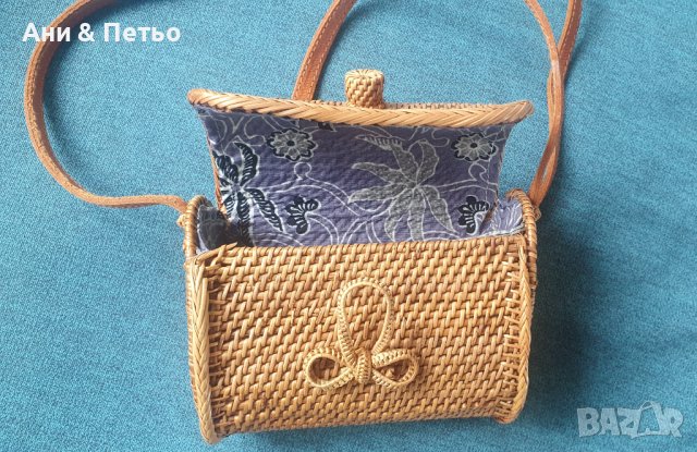 Бонбонеста чанта от ратан, снимка 5 - Чанти - 40849513