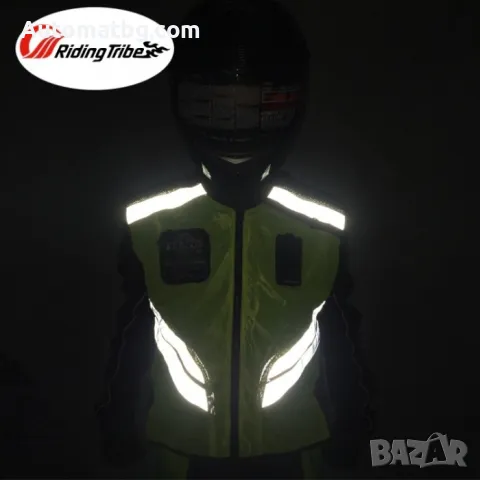 Светлоотразителна жилетка Automat, За мотористи и велосипедисти, снимка 8 - Аксесоари и консумативи - 49623841