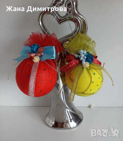 Ръчно изработени коледни топки , снимка 8 - Декорация за дома - 30211646