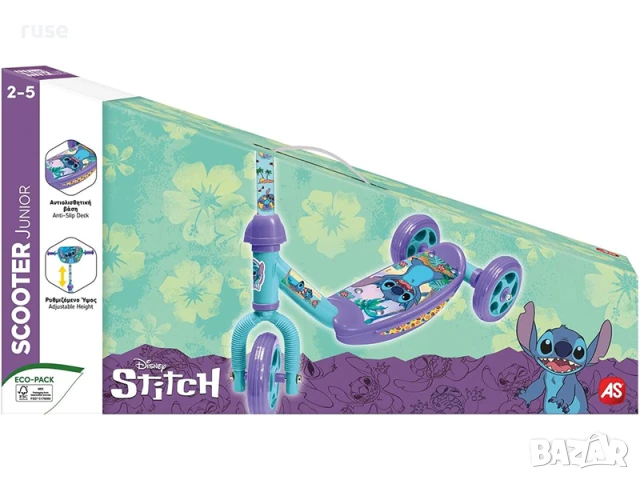НОВИ! Тротинетка AS Hasbro 3 колела Стич Disney Stitch , снимка 4 - Други - 51299533