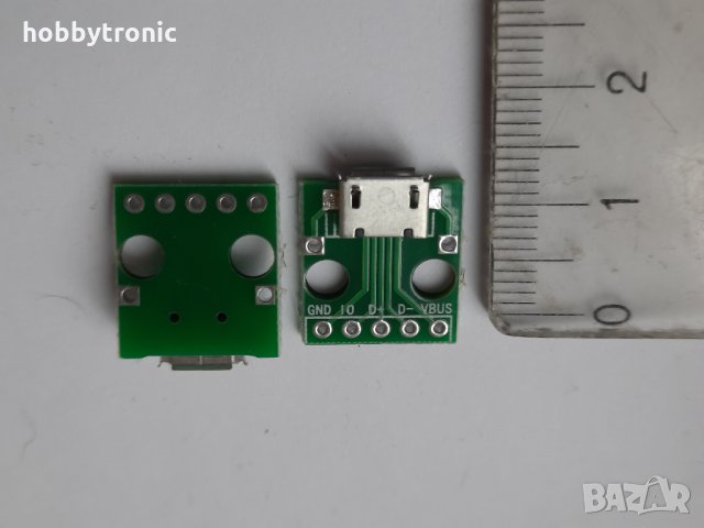 Micro USB платка,  breakout board Micro USB female , снимка 2 - Друга електроника - 36013194