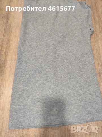 сива блузка с надпис , снимка 4 - Тениски - 52336530
