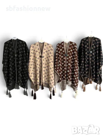 LV ✨ Gucci ✨ Fendi ✨ Burberry ✨ Dior дамско пончо , снимка 4 - Шалове - 56336829