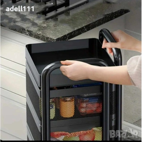 Домакински Органайзер Квадратен на Пет нива.Изцяло Метален на Колелца.Наличен в Черен и Бял цвят , снимка 6 - Други - 53596994