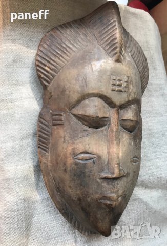 Стара африканска маска #2, снимка 2 - Антикварни и старинни предмети - 42343874