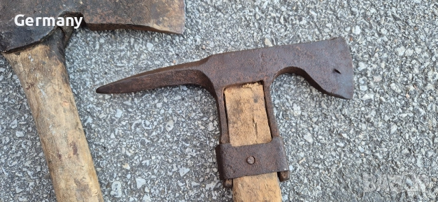 стара немска брадва, снимка 8 - Антикварни и старинни предмети - 52859165