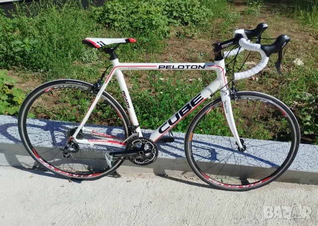 Отличен шосеен велосипед Cube Peloton / Shimano 105 / Fulcrum / Карбонова вилка/ Рамка 56 см., снимка 16 - Велосипеди - 56125634