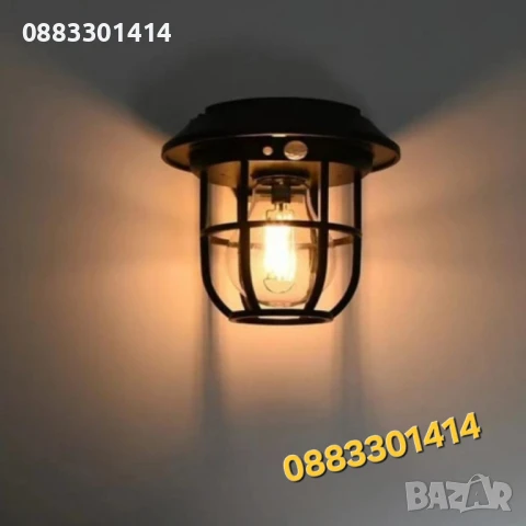 Градинска соларна лампа YH-169 с 3 режима за работа, снимка 3 - Соларни лампи - 51047181