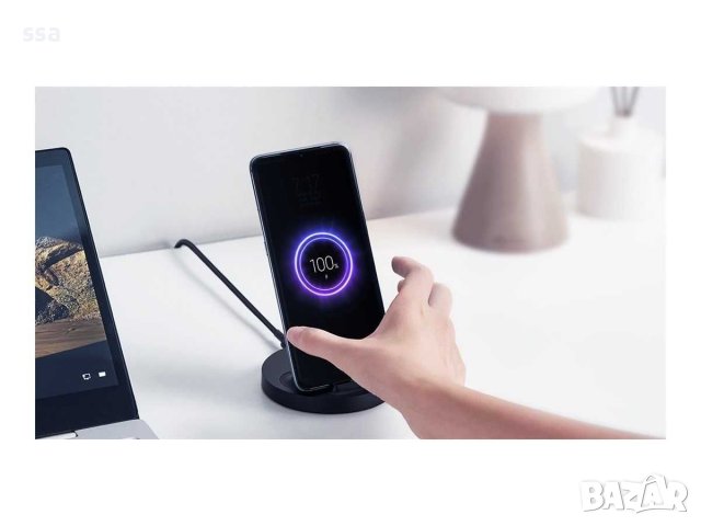 XIAOMI Mi Безжично зарядно 20W Wireless Charging Stand GDS4145GL, снимка 7 - Безжични зарядни - 41147177