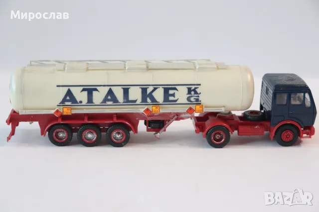 HERPA H0 1/87 MERCEDES СИЛОЗ ЦИСТЕРНА КАМИОН ТИР МОДЕЛ, снимка 6 - Колекции - 50142495