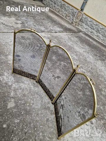 Чудесна антикварна английска решетка за пред камина , снимка 4 - Антикварни и старинни предмети - 50166609