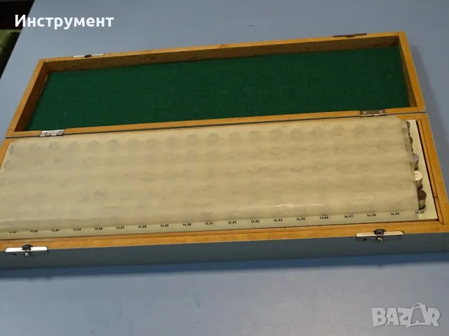 Комплект прецизни цилиндрични измервателни щифтове DDR VEB SCHMALKALDEN TGL 13620 LMW 10-20mm, снимка 6 - Други инструменти - 55769956