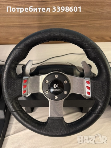 Logitech G27 волан с шифтър, снимка 2 - Аксесоари - 52382007