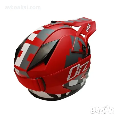 Каска Крос/Атв/Мотор с Очила ORZ комплект 4-ри цвята, снимка 5 - Аксесоари и консумативи - 49332772
